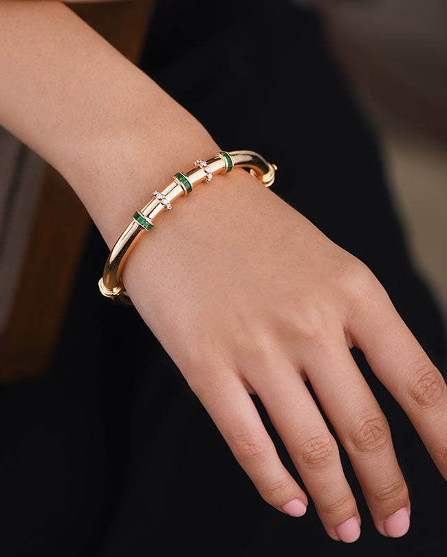 Diamond and Emerald bracelet